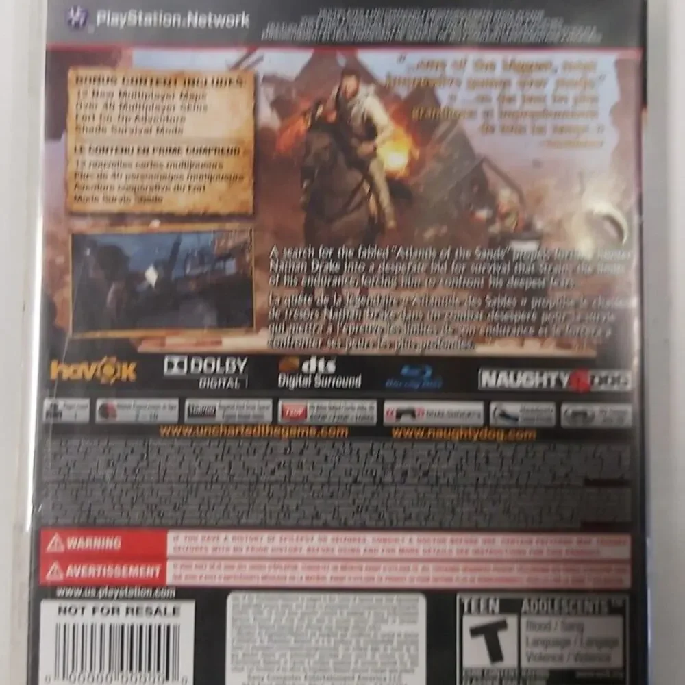 PS3 Game Bundle: Bioshock infinite, Crysis 2, Uncharted 3 PlayStation 3